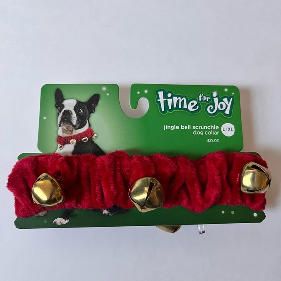 New Dog Ear Muffs & Dog Bell Collar ~ Large Dog Christmas Collar - Picture 4 of 5